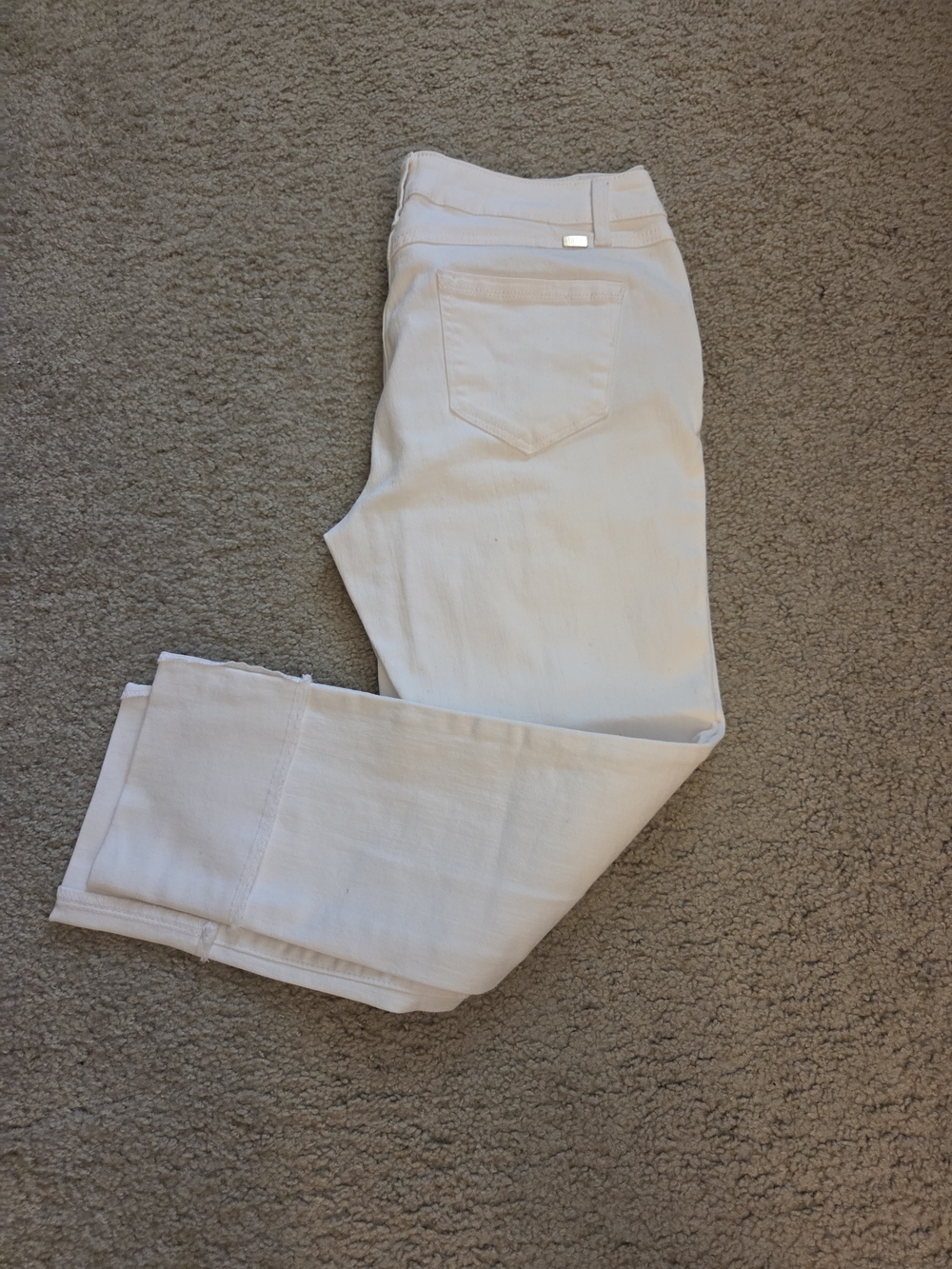 1822 Skinny Cropped White Jeans